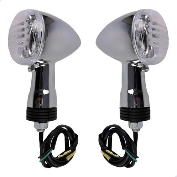 PISCA INTRUDER 125 CROMADO DIANT D/E CRISTAL C/ LAMPADA