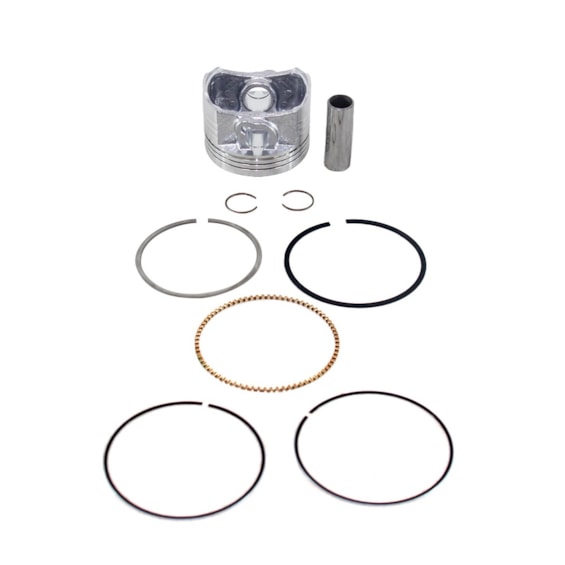 KIT PISTÃO C/ ANEL FAN 125 2009 STD (METAL LEVE)